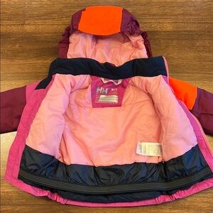 Helly Hansen Kids Puffer Jacket in Pink, Purple & Orange